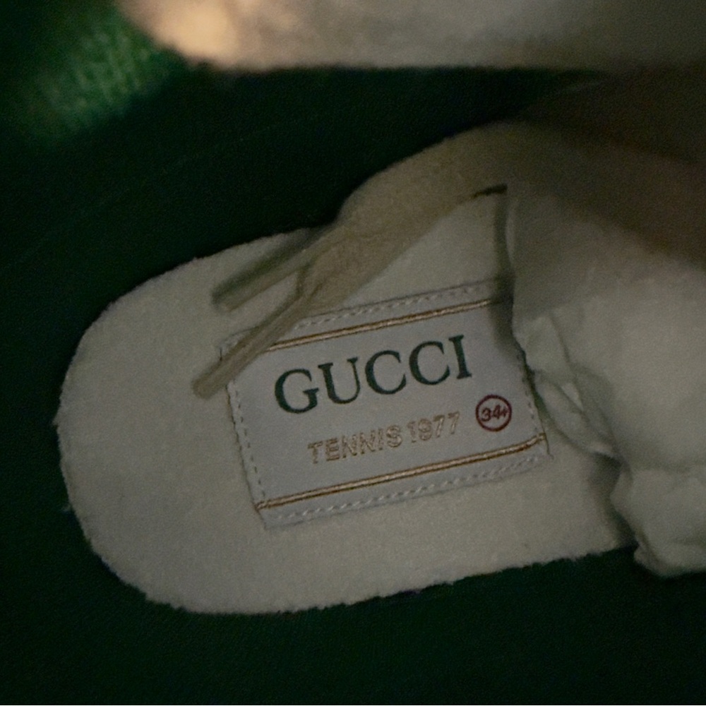 New Gucci Tennis 1977 GG Supreme high top women sneakers size IT 34.5, US 4.5 - Picture 10 of 13